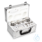 E2 1 mg - 2 kg weight set, in aluminium case, polished stainless steel