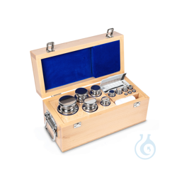 F1 1 g - 5 kg weight set, in wooden case, polished...