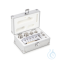 F2 1 mg - 200 g set of weights, in aluminium case, finely turned stainless steel