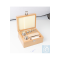 F2 1 g - 1 kg set of weights, in wooden case, finely turned stainless steel