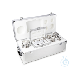 F2 1 g - 10 kg Gewichtsatz, im Aluminiumetui, Edelstahl...