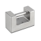 F2 20 kg test weight, block, stainless steel