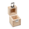 Wooden weight case, 1 kg, beech for F2 + M1, knob/compact