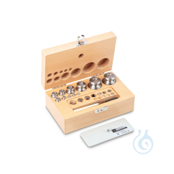 M1 1 mg - 200 g Gewichtsatz, im Holzetui, Edelstahl...