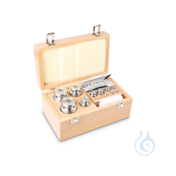 M1 1 mg - 2 kg Gewichtsatz, im Holzetui, Edelstahl...