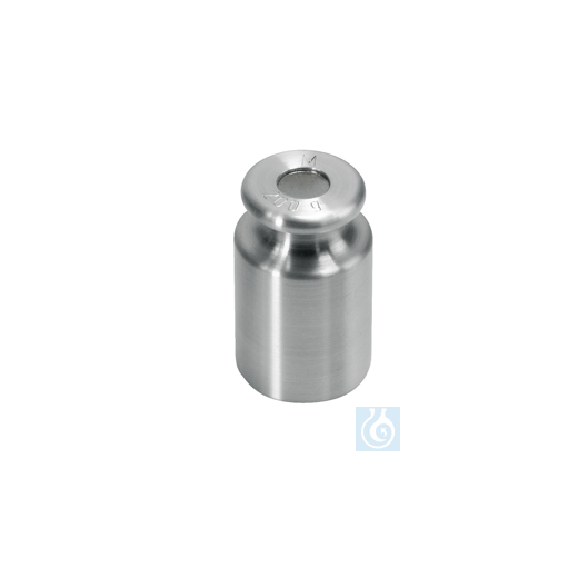 M1 200 g test weight, knob, fine turned stainless steel