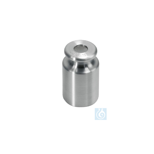 M1 1 kg test weight, knob, fine turned stainless steel