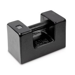 Einzelgewicht, OIML-Klasse M2, 50 kg, Block, Gusseisen...