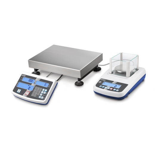 Counting system CCA 100K-5M, Weighing range 60 kg; 150 kg / 0,6 kg, Readout 0,02 kg; 0,05 kg / 0,00001 kg