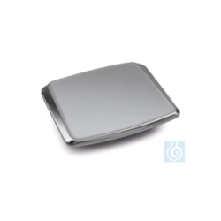 Stainless steel weighing plate, 180x195 mm, for KERN EMS