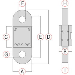 Kranwaage HFA 1T-4, Wägebereich 1000 kg, Ablesbarkeit 500 g