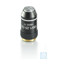 Objective achromatic 100 x / 1.25, oil, spring-loaded,...