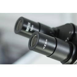Durchlichtmikroskop (Schule) Binokular, Achromat 4/10/40; WF10x18; 0,5W LED