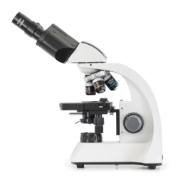 Transmitted light microscope (school) Binocular, achromat 4/10/40; WF10x18; 1W LED