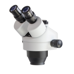 Stereo-Zoom-Mikroskopkopf, 0,7x-4,5x; Trinokular;...
