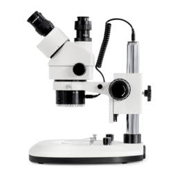 Stereo zoom microscope trinocular, (with ring illumination)