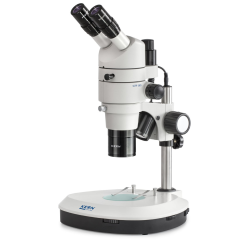 Stereo-Zoom Mikroskop Trinokular, Parallel; 0,8-8,0x; HWF10x22; 3W LED