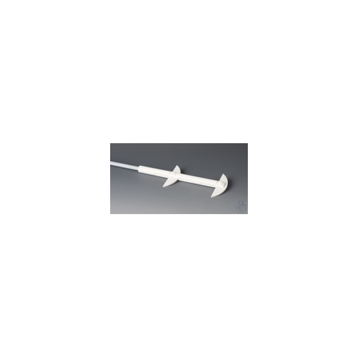 BOLA double half moon stirring shafts L 350 mm Ø 10 mm, NS 29/32