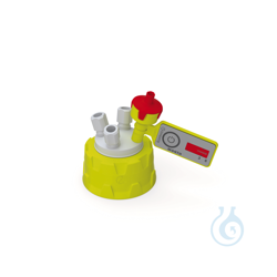 b.safe Cap GL45 Preparative 3x NPT 1/8, 1x UNF 1/4