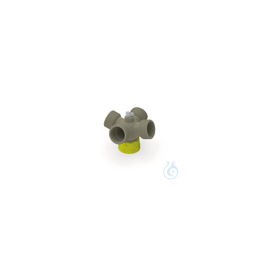 b.safe Spülflaschenverteiler GL45, 4x GL45, 3x UNF 1/4