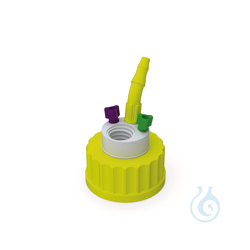 b.safe Waste Cap S40 2x UNF1/4, 1x GL14, 1x NPT1/8