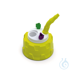 b.safe Waste Cap GL45 2x UNF1/4, 1x GL14, 1x NPT1/8