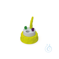 b.safe Waste Cap S50 2x UNF1/4, 1x GL14, 1x NPT1/8