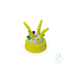 b.safe Waste Cap S50 4x UNF1/4, 1x GL14, 4x NPT1/8