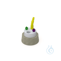 b.safe Waste Cap S51 2x UNF1/4, 1x GL14, 1x NPT1/8