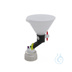 b.safe Waste Cap B53 with filling funnel 2x UNF1/4, 1x...