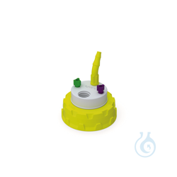 b.safe Waste Cap S55 2x UNF1/4, 1x GL14, 1x NPT1/8