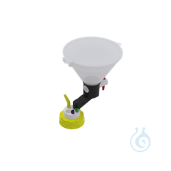 b.safe Waste Cap S55 with filling funnel 2x UNF1/4, 1x...