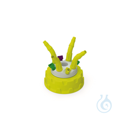 b.safe Waste Cap S55 4x UNF1/4, 1x GL14, 4x NPT1/8