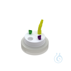 b.safe Waste Cap B63 2x UNF1/4, 1x GL14, 1x NPT1/8