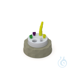 b.safe Waste Cap S70/71 4x UNF1/4, 1x GL14, 1x NPT1/8