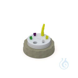 b.safe Waste Cap S90 4x UNF1/4, 1x GL14, 1x NPT1/8